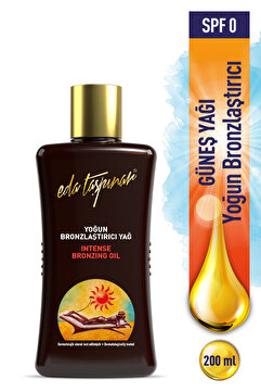 Eda Taşpınar Yoğun Bronzlaştırıcı Güneş Yağı SPF 0 – Yoğun Bronzluk & Buğday/Koyu Tenler İçin 200 m