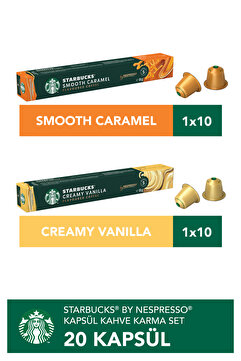 Starbucks Nespresso Uyumlu Aromalı Kapsül Kahve Tanışma Seti 20'li (karamel & vanilya)