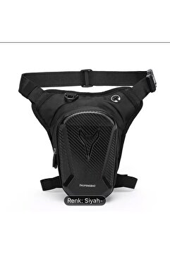 Newish Polo Siyah Unisex Motorcu Su Geçirmez Bacak Bel ve Omuz Çantası Gece Görüşlü