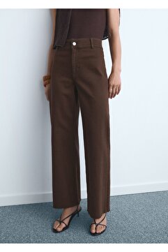MANGO Catherin yüksek belli culotte jean pantolon