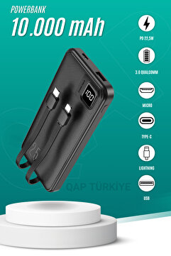 TEKNOHANE 10000 Mah Süper Tasarım Tesla Polimer Pil Hakiki 10.000 Mah Powerbank