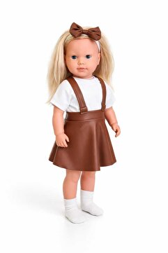 ŞAŞKIN HOUSE SEVİMLİ KONUŞAN SESLİ DERİ JİLELİ BEBEK yastik OYUN VE UYKU ARKADAŞI 65 CM ET BEBEK