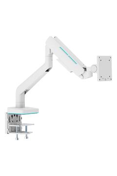 Brateck 17-49 inç Uyumlu RGB Amortisörlü Beyaz Monitör Kolu (LDT85-C012L)