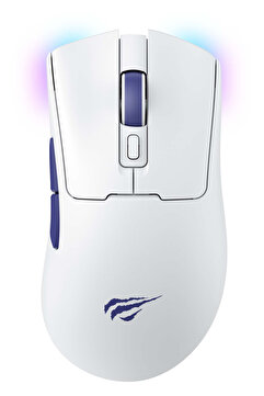 Havit Gamenote MS966SE Kablosuz Gaming Mouse - Mavi/Beyaz – 3 Mod Bağlantı, 22000 DPI, RGB, BT V5.2