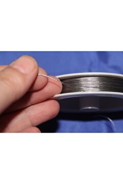 arsin Çelik Tel Misina 0,45 Mm - 50 Metre ( 1 Adet ) 10 metre ( Takı, Aksesuar, Tesbih , Doğal Taş) Teli