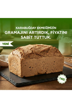 EBRULİ DOĞAL BAKKAL by beys Vegan Glutensiz Mayasız Karabuğday (GREÇKA) Ekmeği 1000 gr.