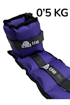 S ZEYREK 0.5 Kg × 2 Adet Toplam 1 Kg El Ayak Bilek Kas Güçlendiriçi Ağırlık Seti Kum Ağırlık Torbası