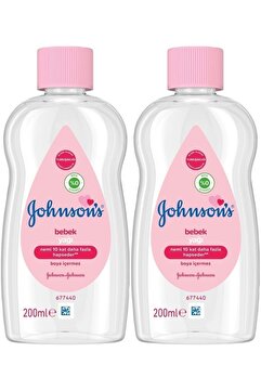 Johnson's Baby Johnsons Baby Bebek Yağı 200ML Nemlendirici (Pembe) (2 Li Avantaj Pk)
