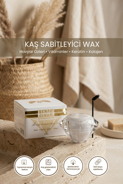 Serap Çınar Cosmetics Kaş Sabitleyici Wax 50ml Hayvar Ve Vitaminli Şekillendirici