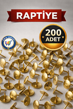 nistabolje 200 Adet Raptiye Metal Ekonomik