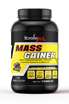 Fibrelle Çikolatalı Mass Gainer Karbonhidrat Tozu 1500 g - Kilo Ve Hacim Tozu / High Calorie Gainer