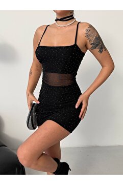 Aida Fashion ELLA TAŞLI TĞL ELBISE
