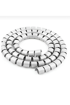 OEM Spiral Kablo Toplayıcı Ve Düzenleyici Beyaz 1.5m