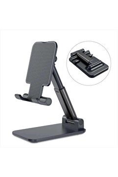 CMT Katlanabilir Masaüstü Telefon Tutucu Stand Siyah
