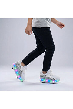 ROCKY Kız & Erkek Çocuk Işıklı Patenli Ayakkabı – Tekerlekli, Kayarak Giden Model