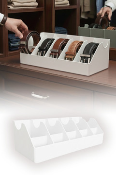 omilife 10 Bölmeli Kemer Organizer, Çorap, Kravat, Takı, Makyaj, Çekmece, Dolap İçi Depolama