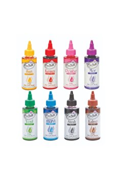 Dr. Gusto 115 gr Sıvı Gıda Boyası 8'li Set 8x115 gr Sarı Kırmızı Pembe Mor Yeşil Mavi Siyah Kahverengi