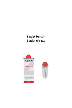 Zippo 1 Adet 125 Ml Original Benzin Ve 1 Adet Çakmak Taşı