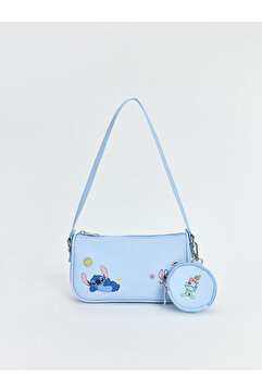 LC Waikiki Mavi Stitch Figürlü Kız Çocuk Omuz Çantası