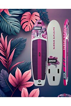 BAYSTATE SPORTS BSS NATURE XL Stand Up Paddle Board 10.6- 320x86x15cm - SUP 10.6 - Kürek Sörfü (ŞİŞME) - Full Paket
