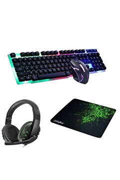 Genel Markalar Oyuncu Mouse Mousepad Kulaklık Set
