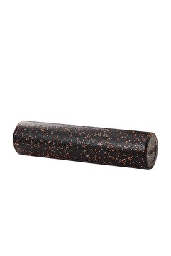 Actifoam Siyah Tırtıksız Pilates Silindiri Yoga Egzersiz Masaj Rulosu 60 cm
