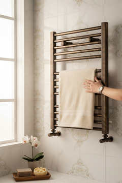 İSAOĞLU YAPI Eskitme Antik Banyo Havlupan 50X70 Ebat Vanalar Dahil Havlupan Seti Antik Gold