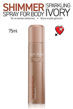 Alix Avien Işıltılı Vücut Spreyi - Shimmer Spray For Body Sparkling Ivory - 75 ml