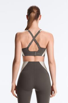 Oysho Compressive fosforlu yüksek destekli spor sütyeni