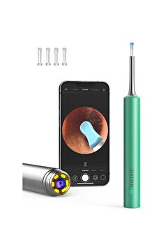 Genel Markalar T5 3MP KAMERA 3.5MM LENS ŞARJLI WIFI GÖRÜNTÜLÜ KULAK TEMİZLEYİCİ YEŞİL RENK