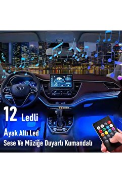 ASDESİA Oto Motto 9 ledli Ayak Altı Led Lamba Sese Duyarlı Led Müziğe Duyarlı Led Çakmaklık Girişli