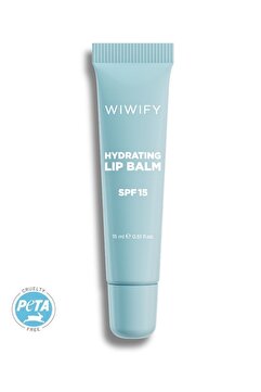 WIWIFY Hydrating Lip Balm SPF 15, Şeffaf & Parlak Bitişli Güneş Korumalı Dudak Bakımı