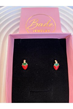 Bade Jewelry Çilekli Çocuk Küpesi