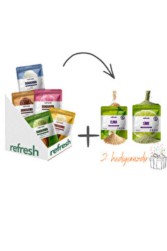 Refresh Chips Freeze Dry Dondurma 5’li Mix Set – Dondurularak Kurutulmuş Dondurma – Sağlıklı Meyve tozu hediyeli