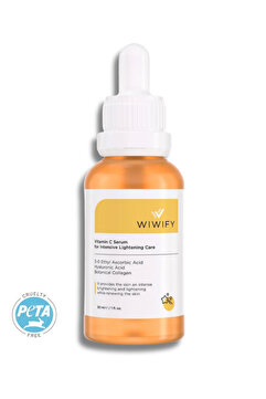 WIWIFY Leke Karşıtı, Aydınlatıcı C Vitamin Serum (3-O Ethyl Ascorbic Acid + Hyaluronic Acid)