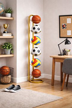df doffo.com.tr creative furniture designs Top Sepeti Çok Katlı Top Depolama Alanı Metal Top Sepeti ve Rafı Çok Renkli