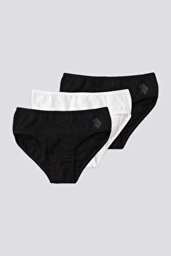 U.S. Polo Assn. Kız Çocuk Slıp Külot Siyah