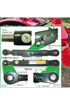 Führer 3 Ton-50cm Traktör Ortakol - Hidrolik Silinder, 3 Ton - 50cm Toplift-Hydraulic Cylinder
