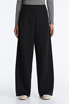 Oysho High rise neopren görünümlü geniş paça pantolon