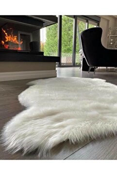 SARAZ HALI Yumoş Post Peluş Halı Tüylü Yumuşak Kaymaz Taban Modern Salon Halısı
