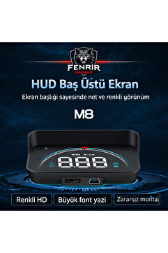 Fenrir Garage Cama Yansıyan Araç Hız Göstergesi ve Alarmı Head Up Display