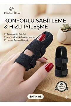 UYDEE Parmak Ateli Parmak Sabitleyici Parmak Destek Aparatı Parmak Splinti Unisex Parmak Koruyucu