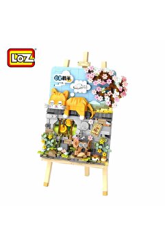 Vagonlife Loz 3D Tablo Serisi Yatan Kedi Block Yapı Oyuncak Yapı Oyuncağı 787 Parça (LZ1386) GKO