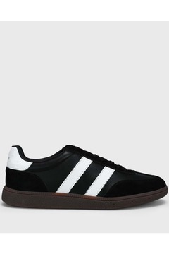 Lufian 111230322 Mike Sneaker Erkek Deri Ayakkabı SİYAH-BEYAZ