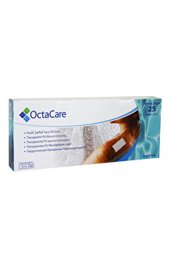 Octacare Su Geçirmez Şeffaf Pu Film Yara Örtüsü Sezeryan Bandı 9 cm x 25 cm 2 Adet