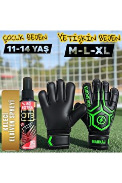 Gök Sports MARKAJ Kemikli Kaleci Eldiveni Bilek Bandajlı Kaleci Eldiveni Kaleci Sprey Seti Avuç içi 7-8-9-10 cm