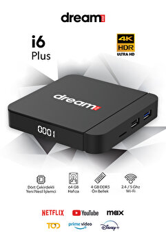 Dreamstar i6 Plus | 4 GB Ram | 64 GB Hafıza | Android 14 | Sesli Komut Desteği | 5Ghz WiFi