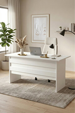 Yurudesign Vario A Ofis Masası Çalışma Masası Beyaz 140x60 cm