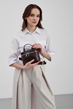 Shule Bags Montana Square Çapraz Çanta Acı Kahve