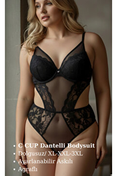 tılsım Büyük Beden Bodysuit